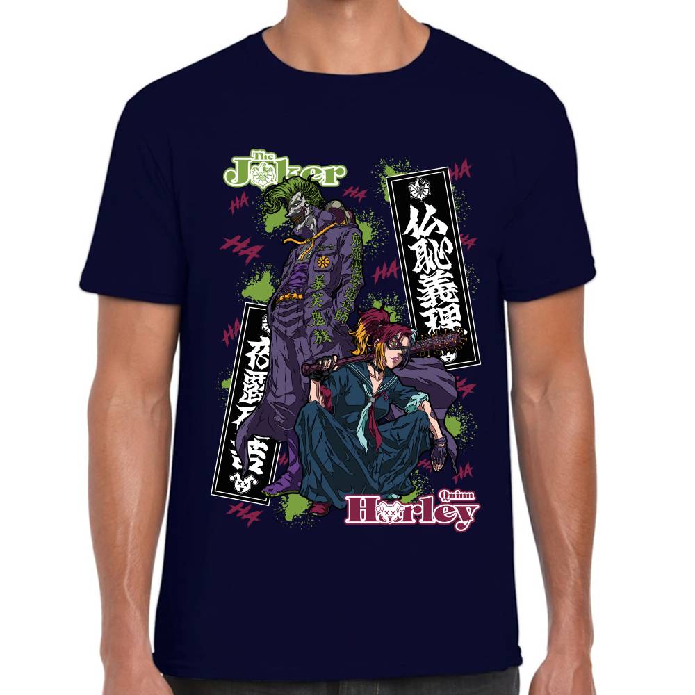 Playera Joker & Harley Quinn Jojo's Version DC Algodón Premium #0003279