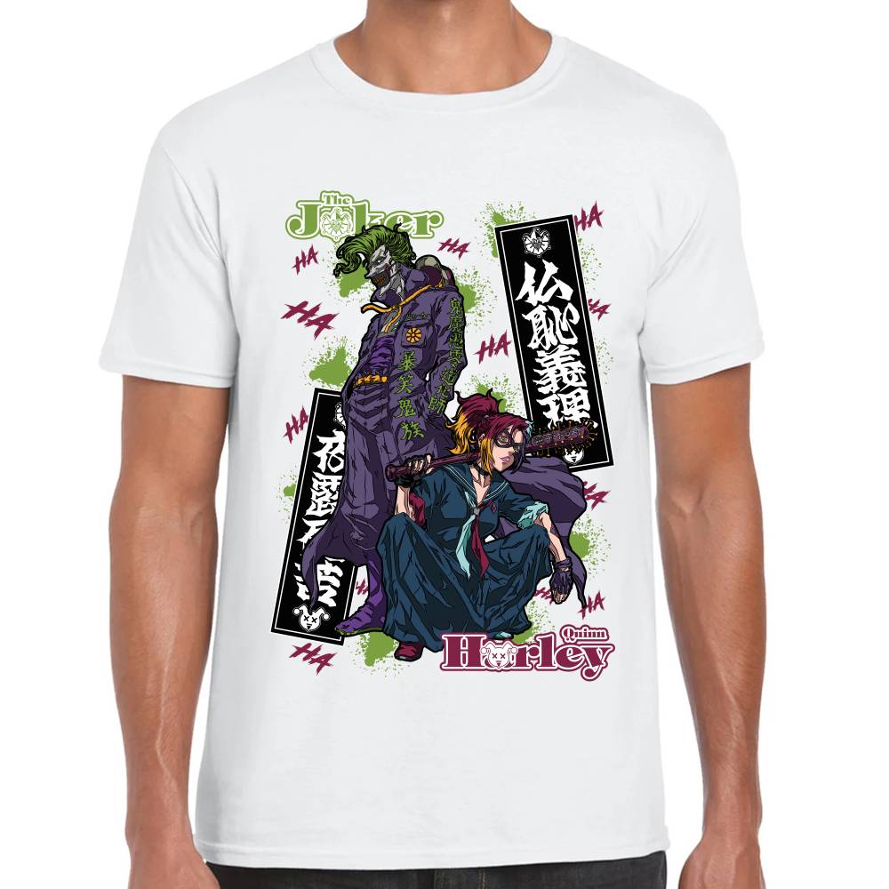Playera Joker & Harley Quinn Jojo's Version DC Algodón Premium #0003279