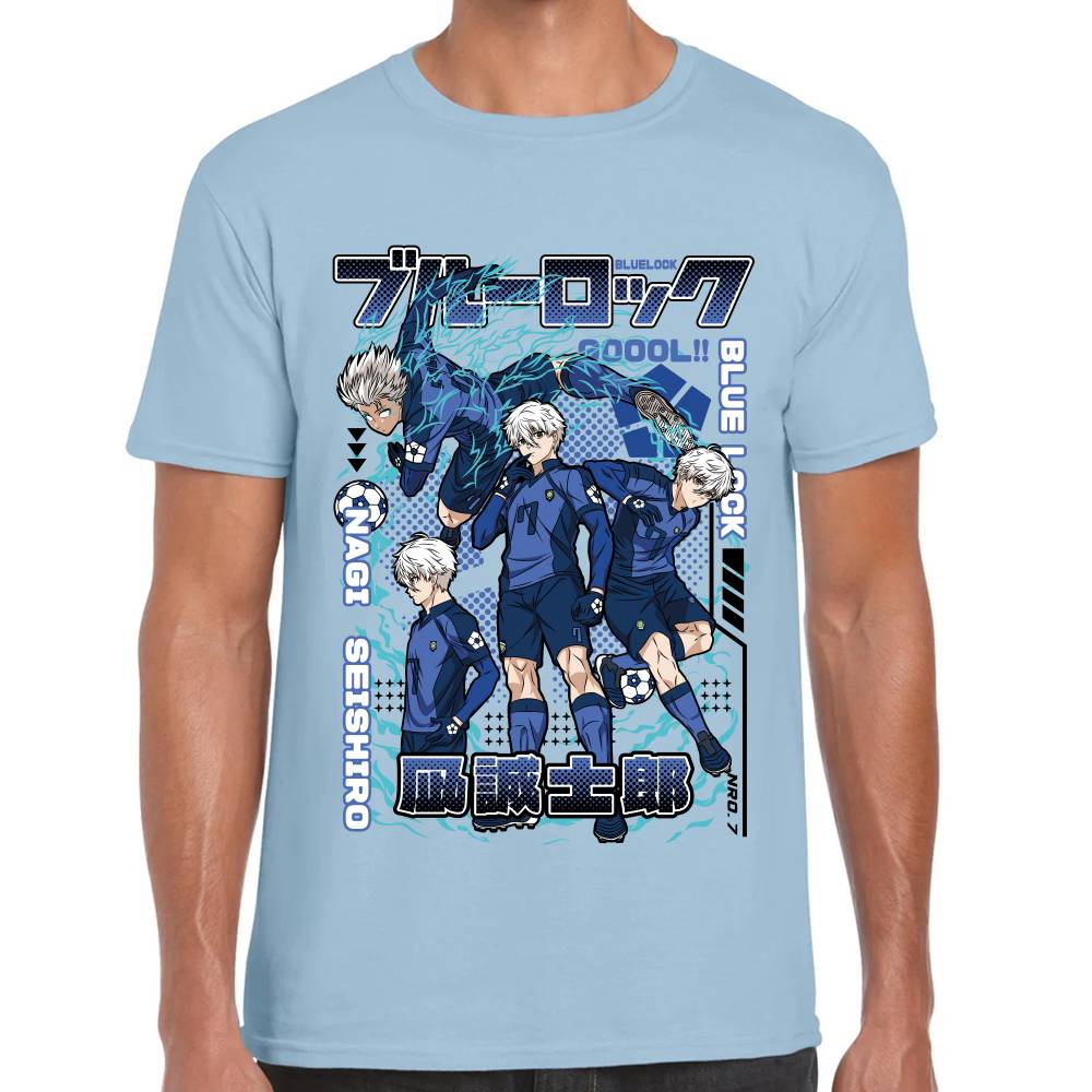 Playera Nagi Seishiro Blue Lock Algodón Premium #0003280