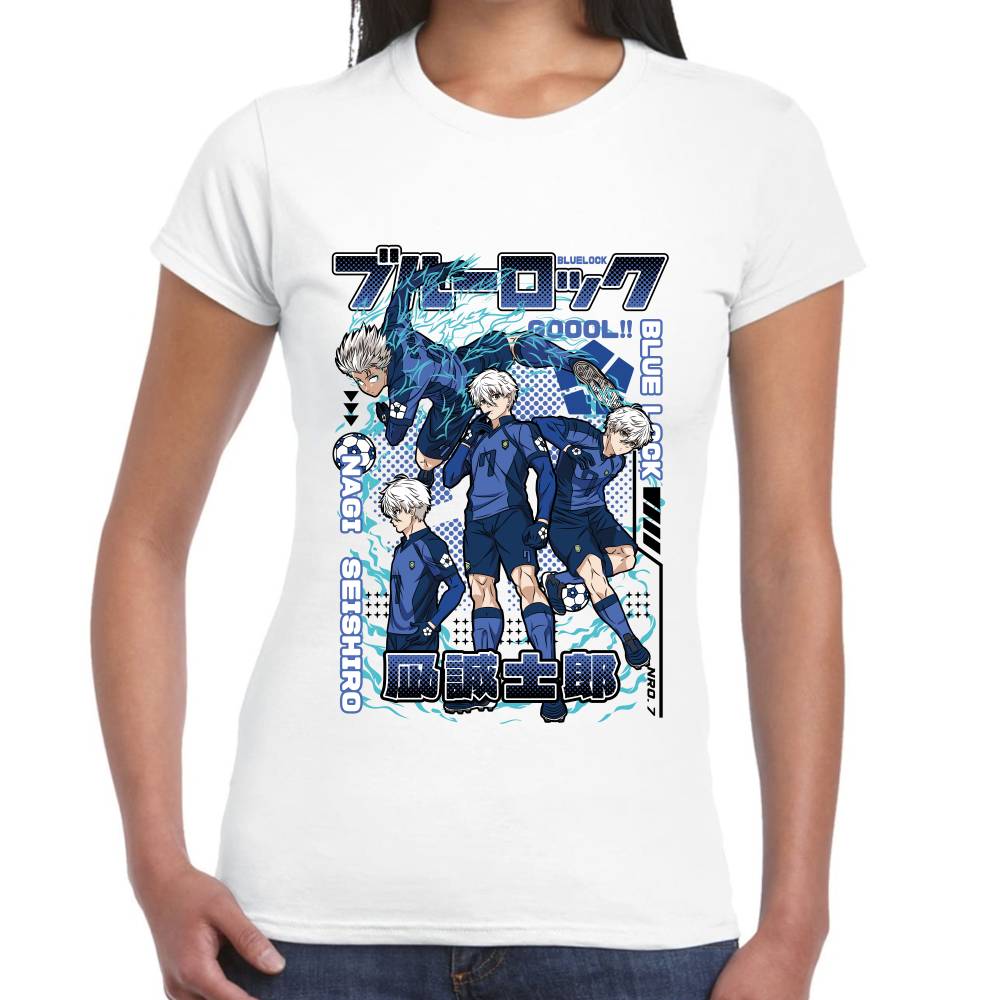 Playera Nagi Seishiro Blue Lock Algodón Premium #0003280