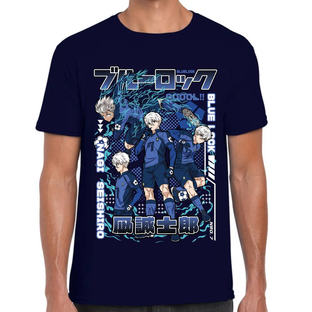 Playera Nagi Seishiro Blue Lock Algodón Premium #0003280