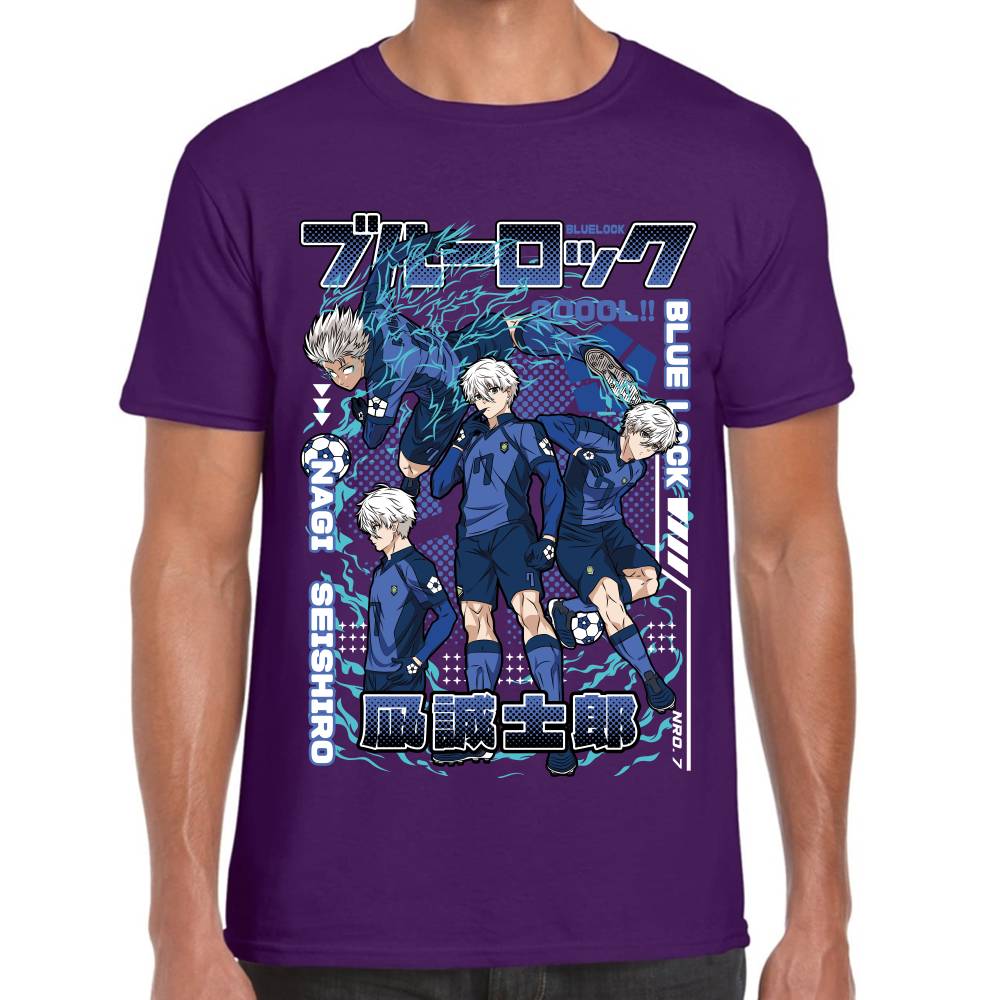 Playera Nagi Seishiro Blue Lock Algodón Premium #0003280