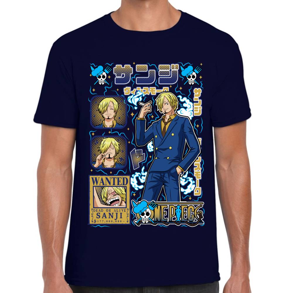 Playera Sanji Mood One Piece Algodón Premium #0003284