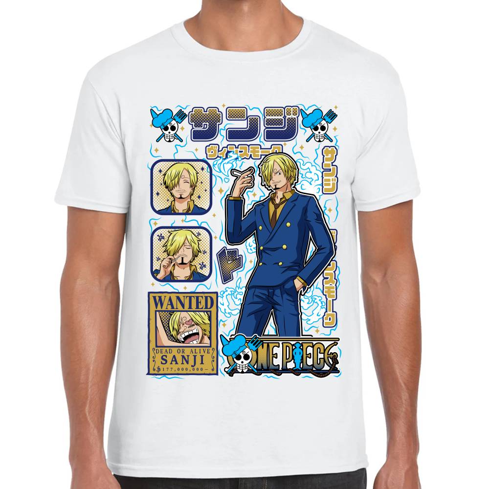 Playera Sanji Mood One Piece Algodón Premium #0003284