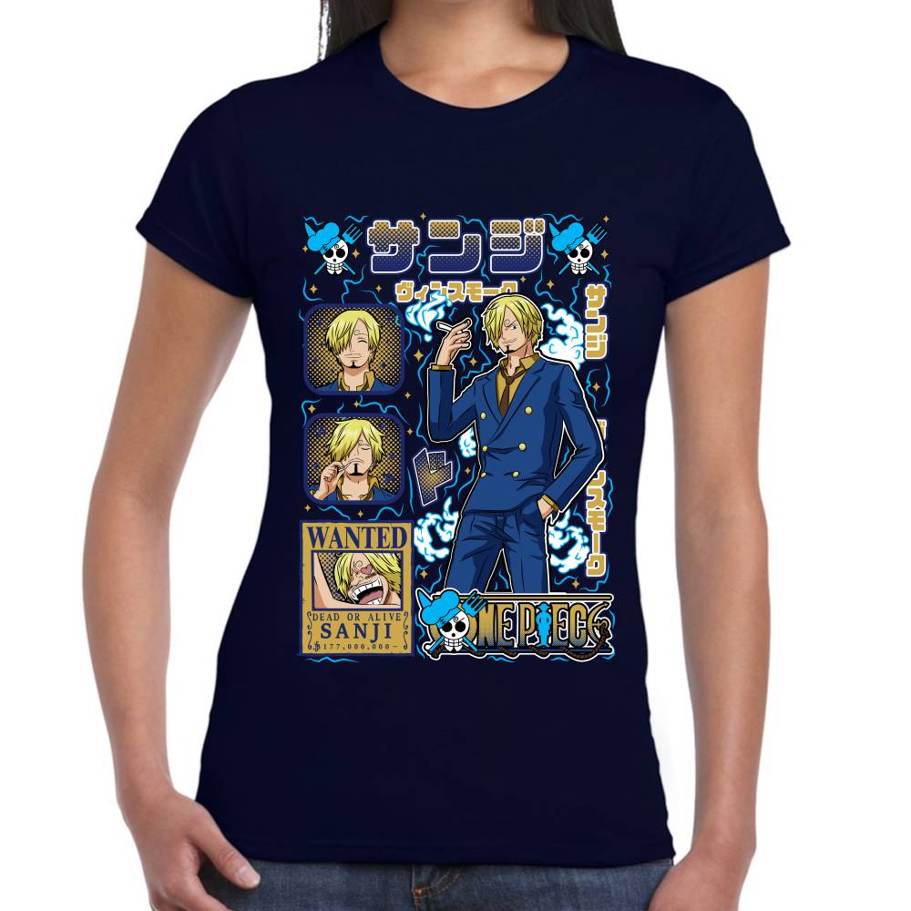 Playera Sanji Mood One Piece Algodón Premium #0003284