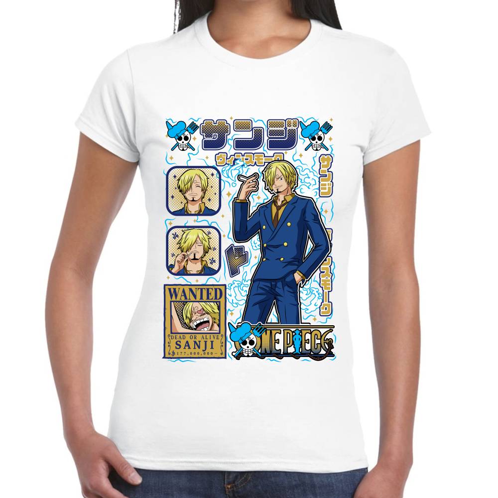 Playera Sanji Mood One Piece Algodón Premium #0003284