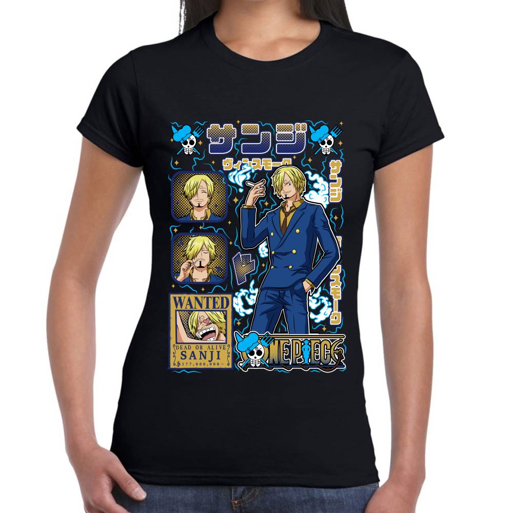 Playera Sanji Mood One Piece Algodón Premium #0003284