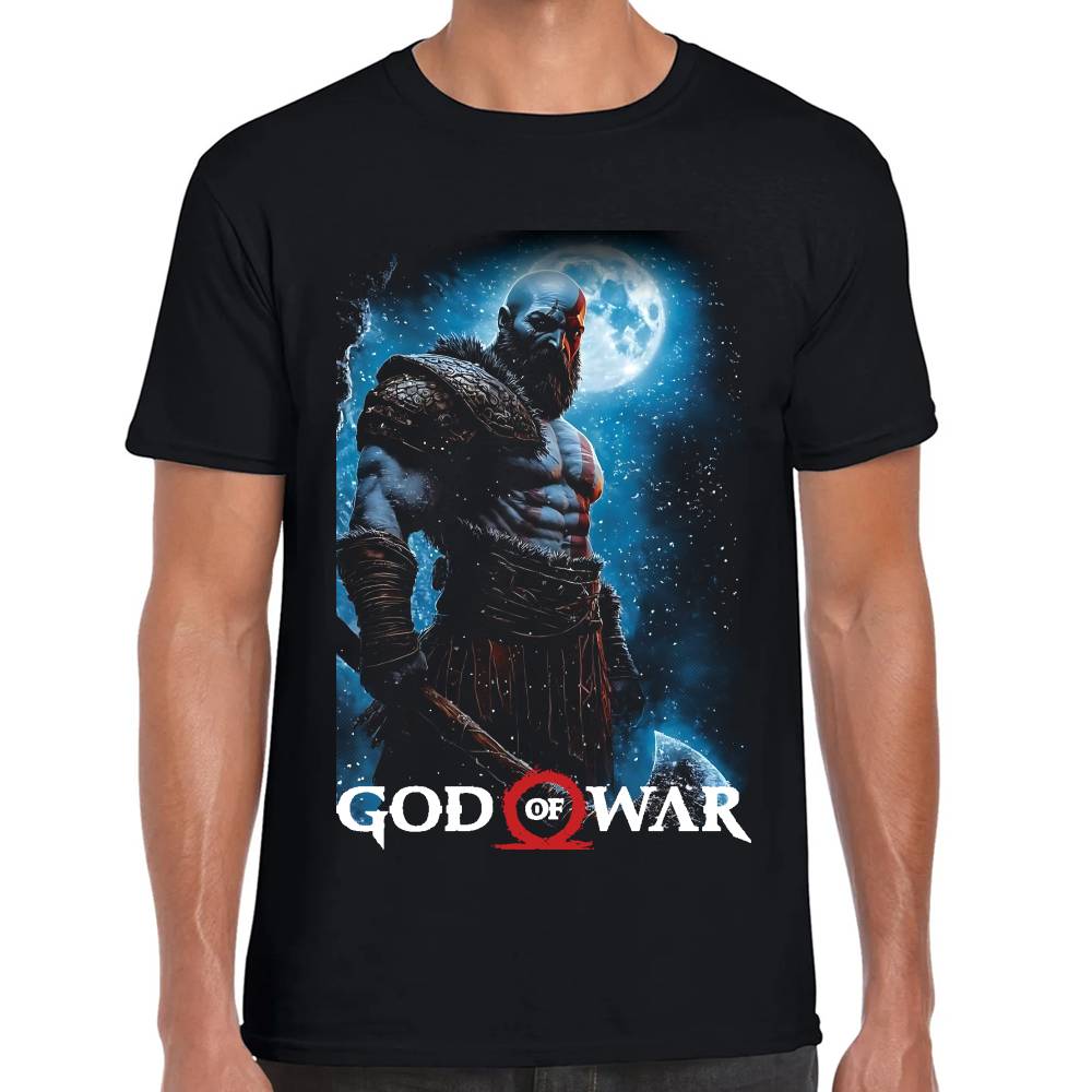 Playera Kratos Moonlight God of War Algodón Premium #0003288 Imagen principal del producto