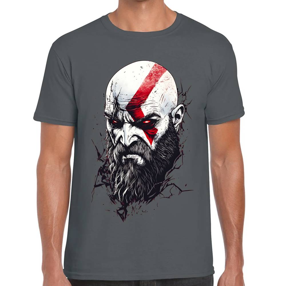 Playera Kratos Cara God of War Algodón Premium #0003289