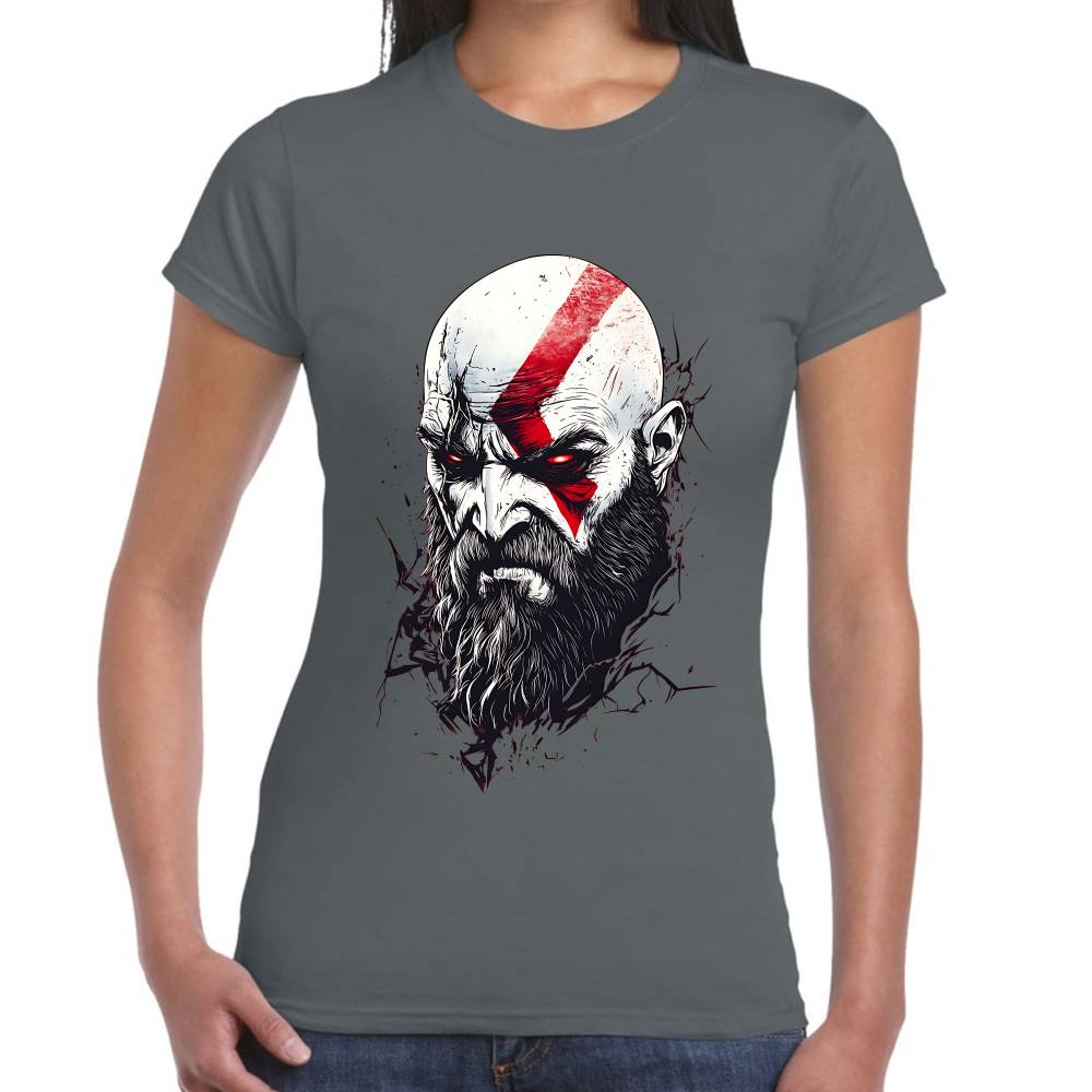 Playera Kratos Cara God of War Algodón Premium #0003289