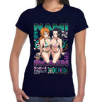 Playera Nami & Robin Ecchi One Piece Algodón Premium #0003291