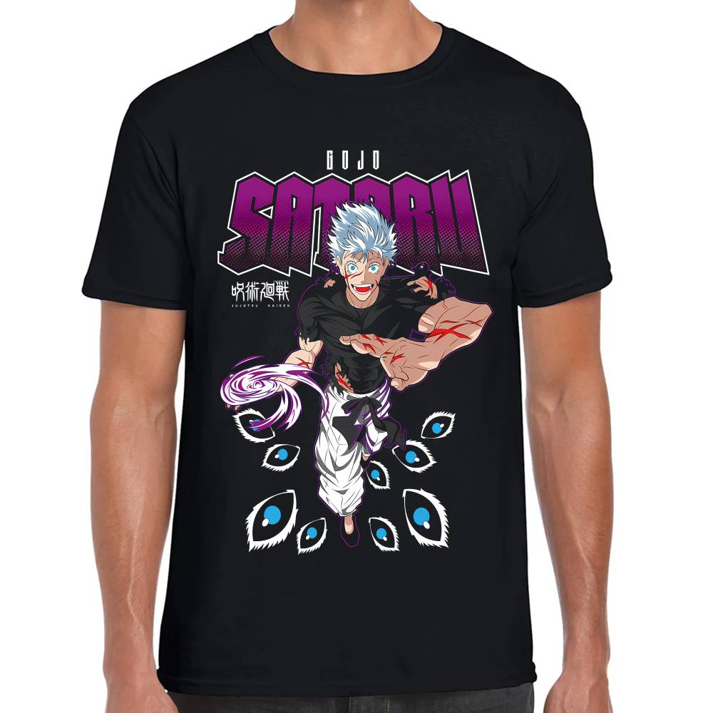 Playera Satoru Gojo Purpura Jujutsu Kaisen Algodón Premium #0003294 Imagen principal del producto
