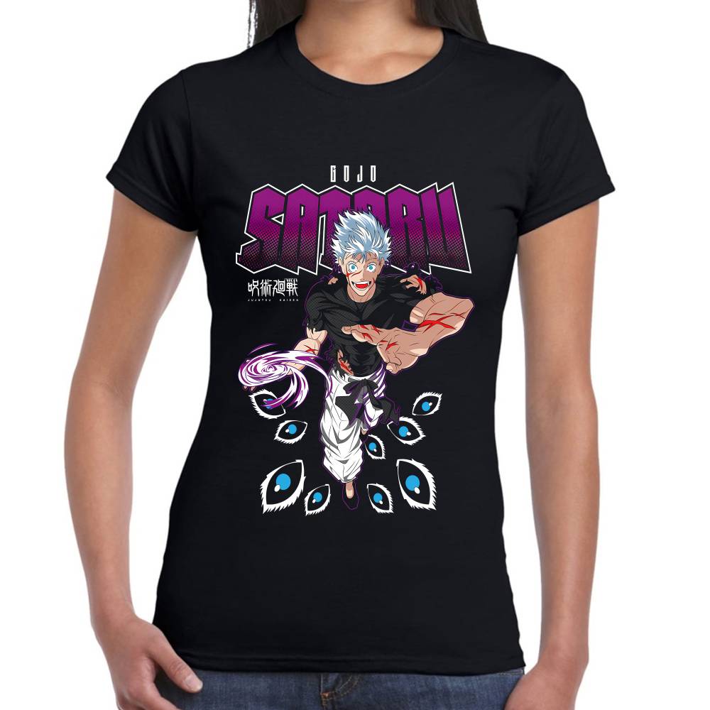 Playera Satoru Gojo Purpura Jujutsu Kaisen Algodón Premium #0003294 Imagen secundaria del producto