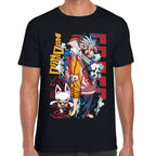 Playera Okarun & Turbo Abuela Humos DanDaDan Algodón Premium #0003296