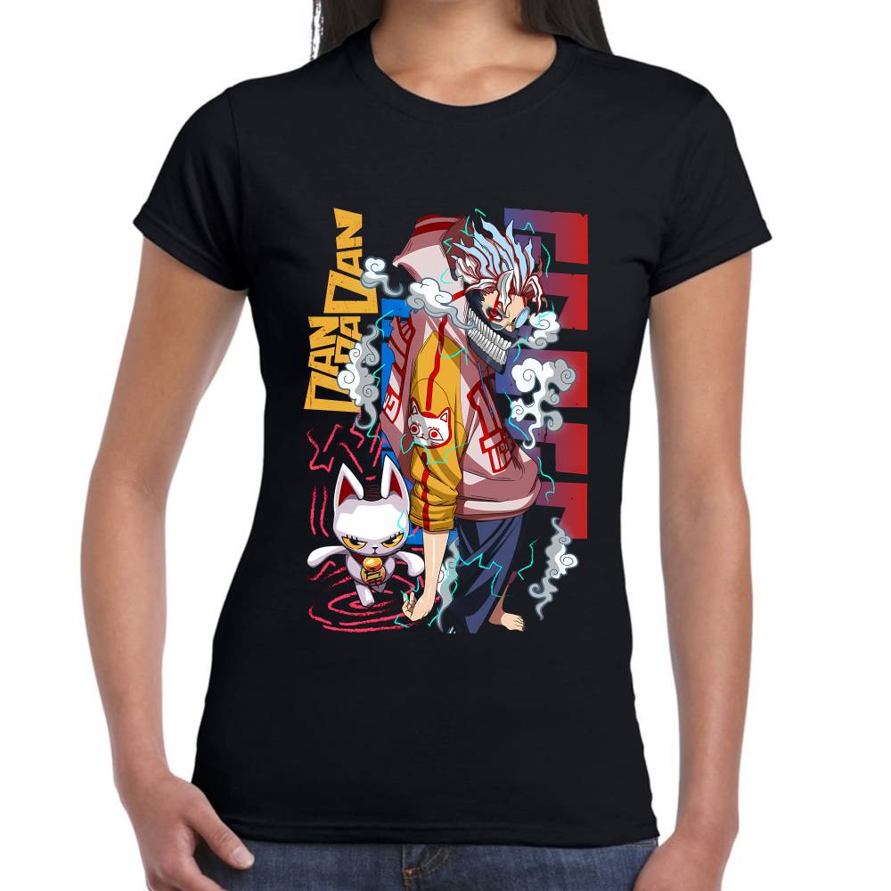 Playera Okarun & Turbo Abuela Humos DanDaDan Algodón Premium #0003296 Imagen secundaria del producto