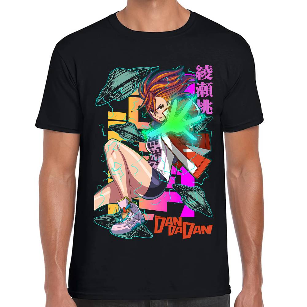 Playera Momo Ayase Green Power DanDaDan Algodón Premium #0003303 Imagen principal del producto