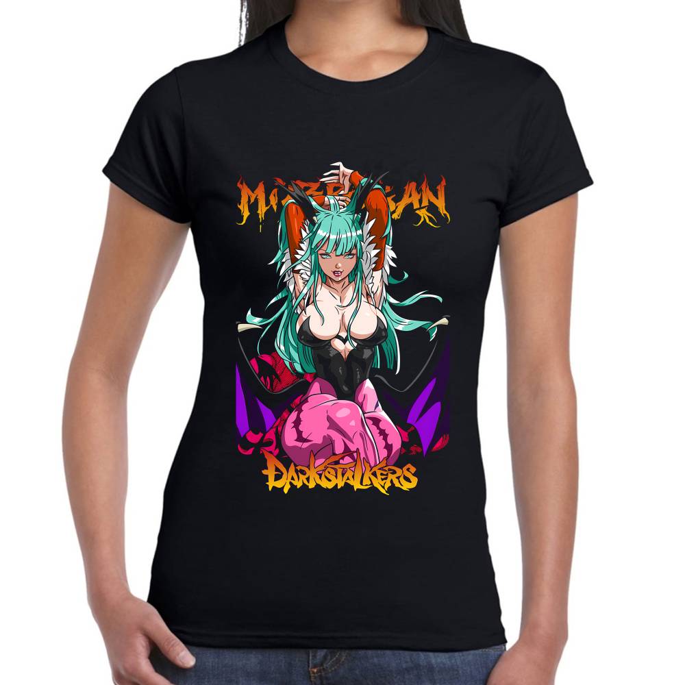 Playera Morrigan Sexy Pose Darkstalkers Capcom Algodón Premium #0003304