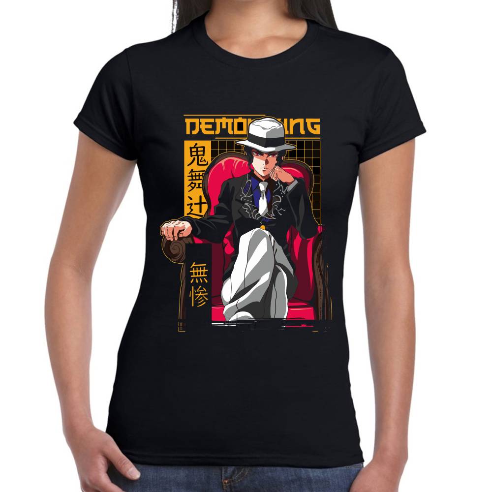 Playera Muzan Sillon Rojo Demon Slayer Algodón Premium #0003305