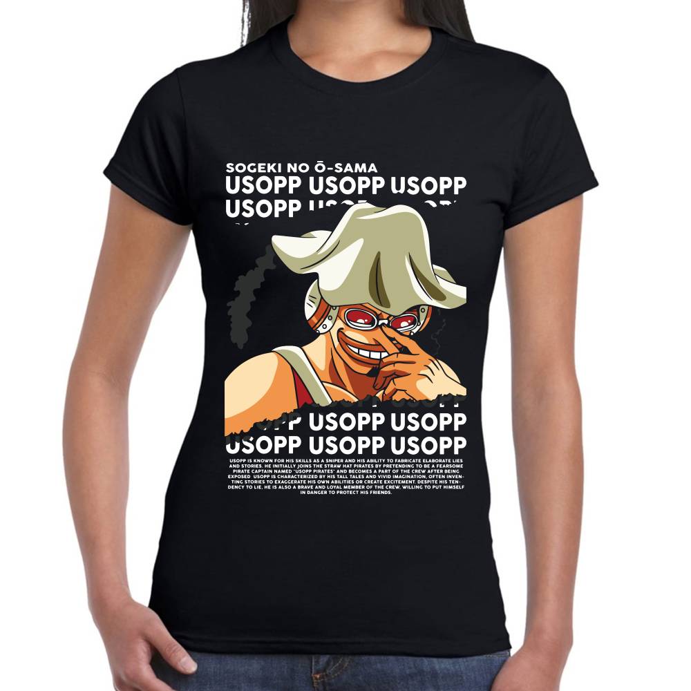 Playera Usopp I Know Better One Piece Algodón Premium #0003313 Imagen secundaria del producto