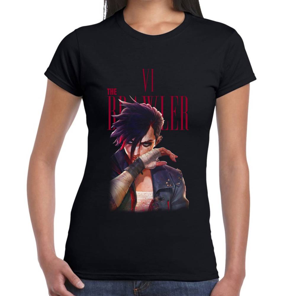 Playera Vi The Brawler Arcane Algodón Premium #0003315 Imagen secundaria del producto