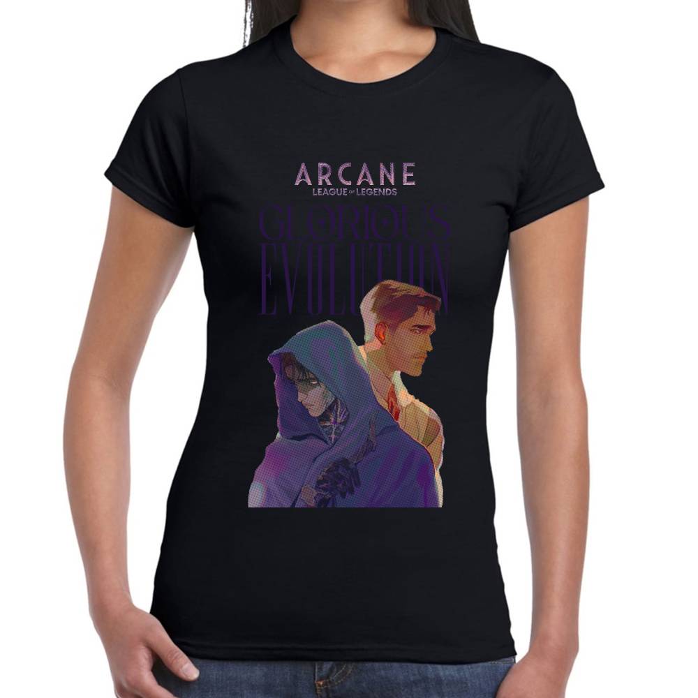 Playera Viktor & Jayce Gloriosa Evolucion Arcane Algodón Premium #0003316 Imagen secundaria del producto