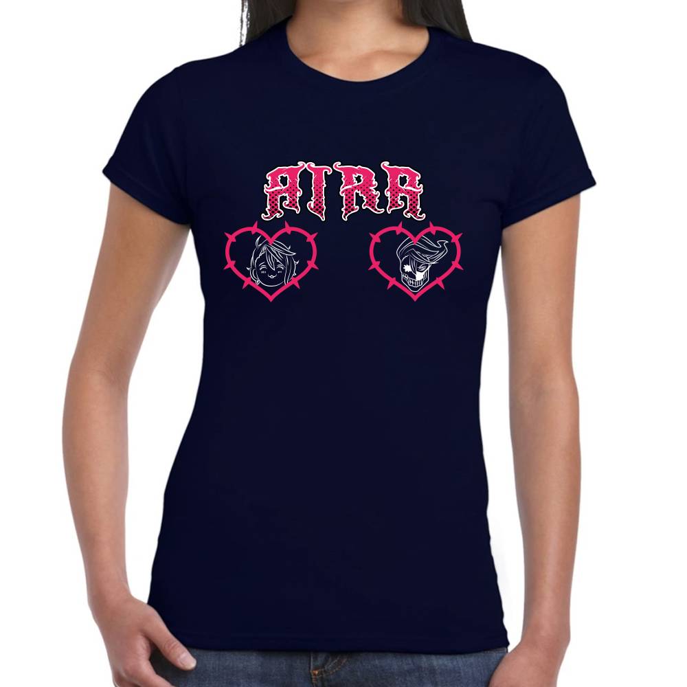 Playera Aira Shiratori Corazones DanDaDan Algodón Premium #0003501