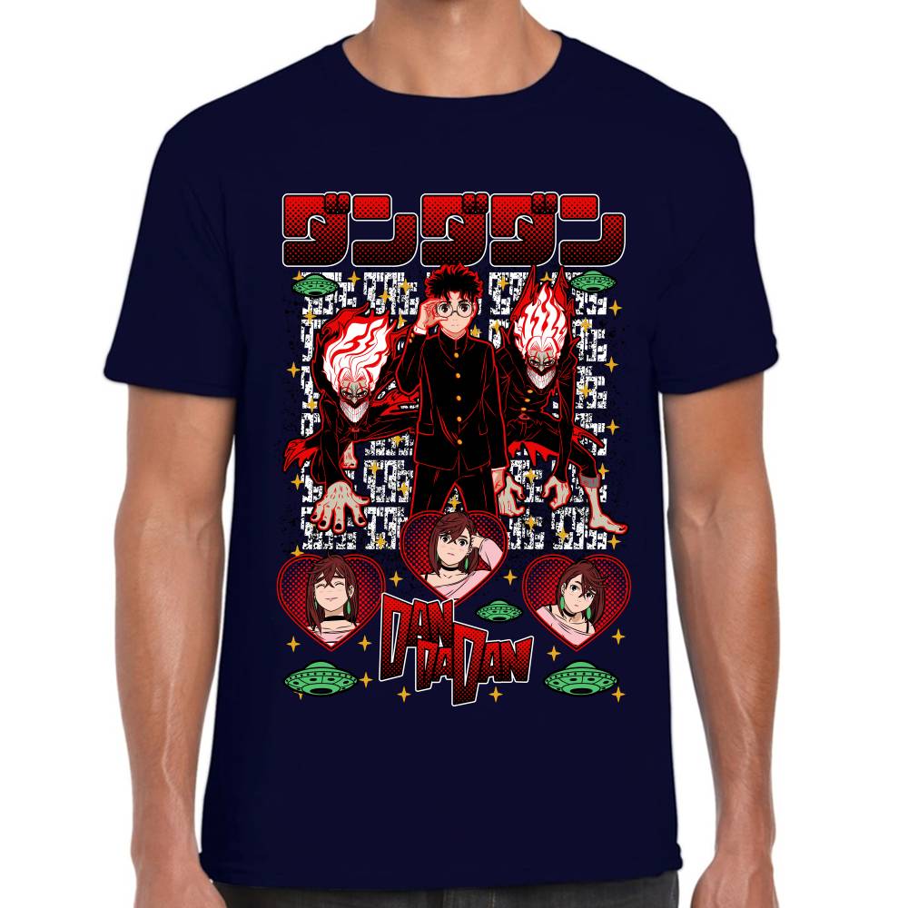 Playera Okarun & Momo DanDaDan Algodón Premium #0003502