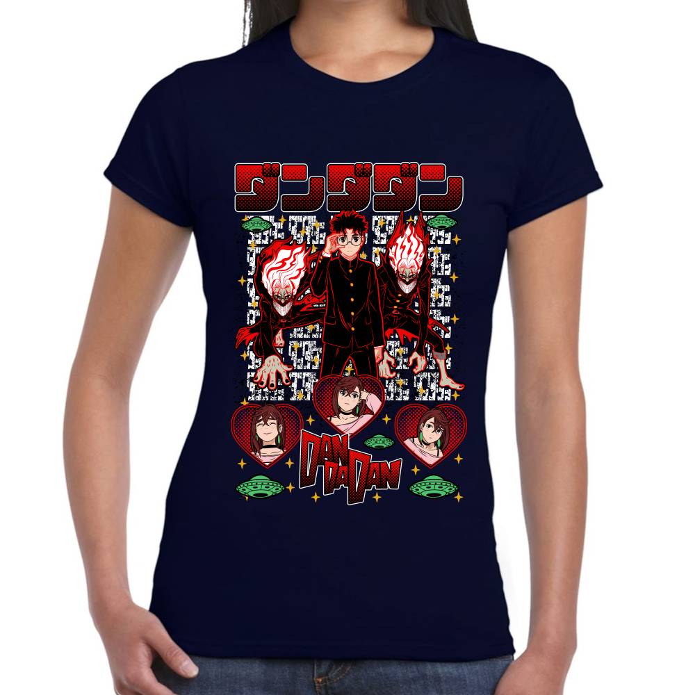 Playera Okarun & Momo DanDaDan Algodón Premium #0003502