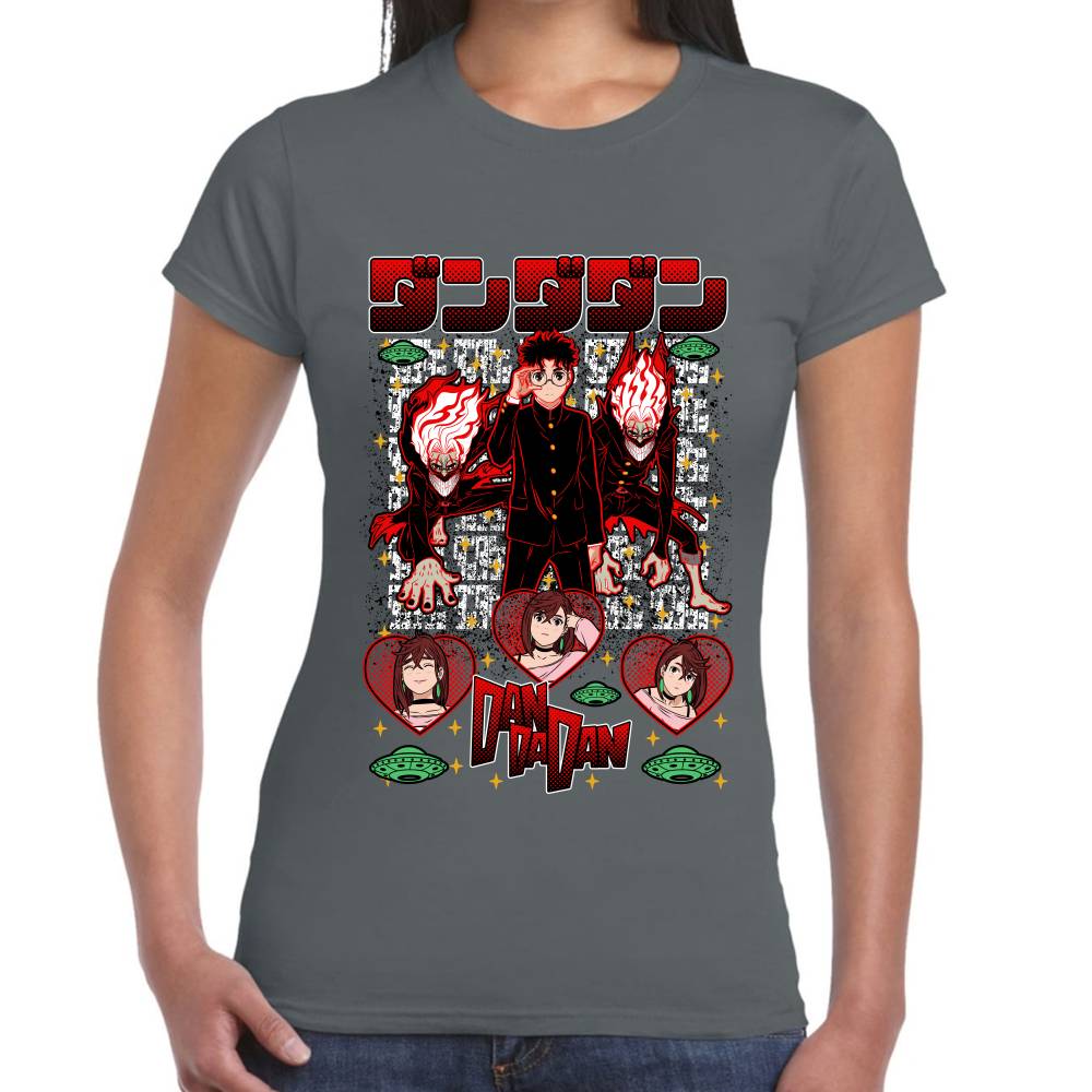 Playera Okarun & Momo DanDaDan Algodón Premium #0003502
