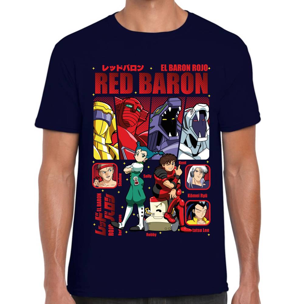 Playera Sally, Kent, Tatsu Lee, El Baron Rojo Algodón Premium #0003505