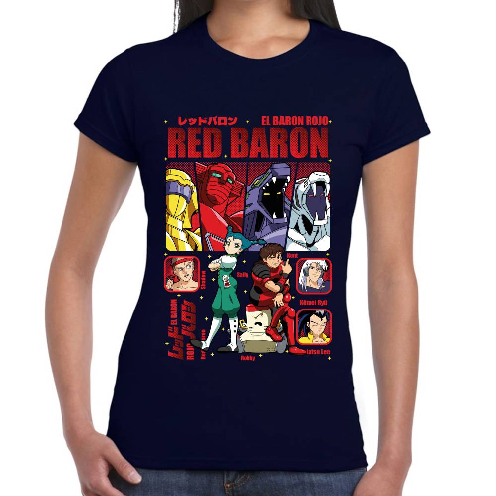Playera Sally, Kent, Tatsu Lee, El Baron Rojo Algodón Premium #0003505