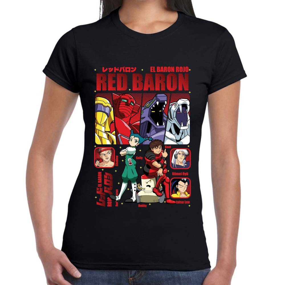 Playera Sally, Kent, Tatsu Lee, El Baron Rojo Algodón Premium #0003505
