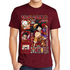 Playera Luffy Gear V y IV One Piece Algodón Premium #0003508
