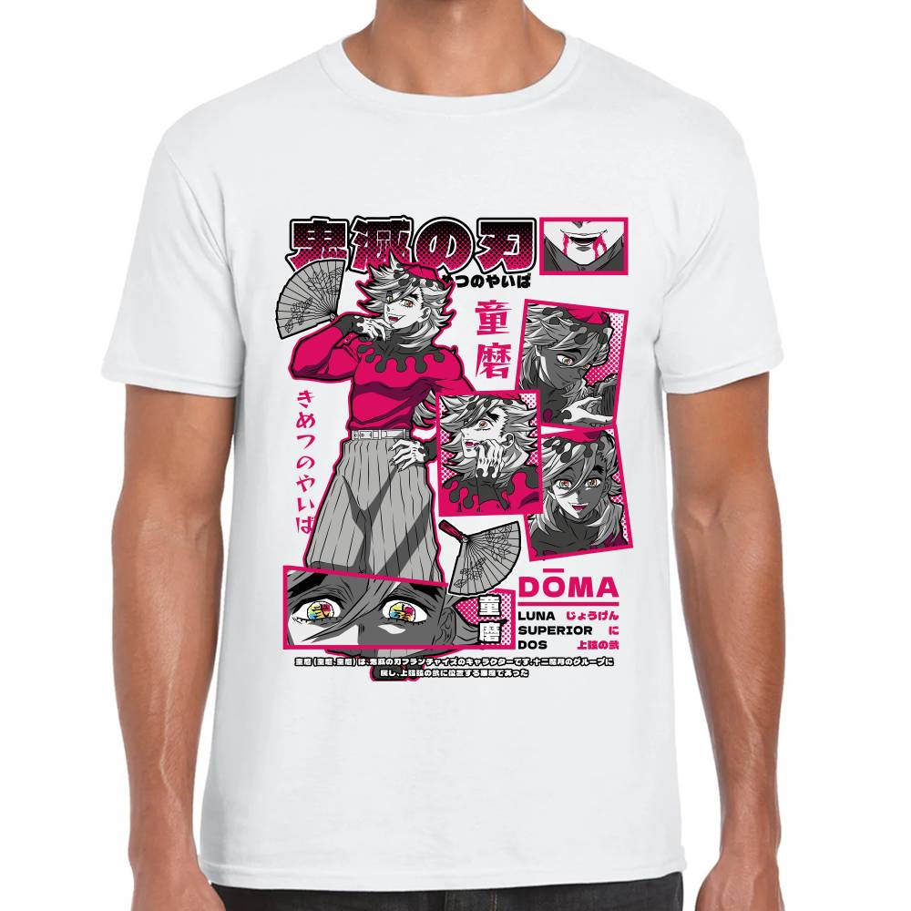 Playera Doma Luna Superior 2 Demon Slayer Algodón Premium #0003516