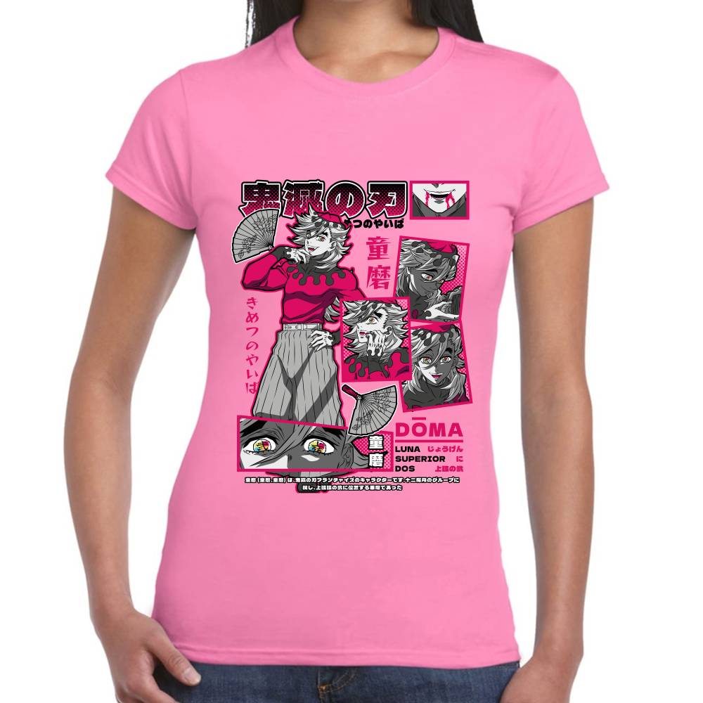 Playera Doma Luna Superior 2 Demon Slayer Algodón Premium #0003516