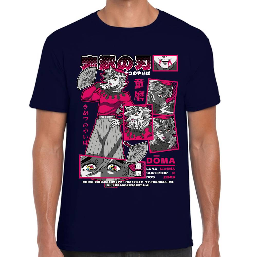 Playera Doma Luna Superior 2 Demon Slayer Algodón Premium #0003516