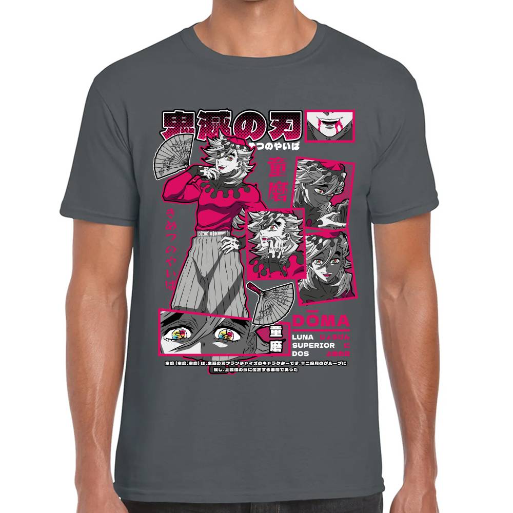 Playera Doma Luna Superior 2 Demon Slayer Algodón Premium #0003516