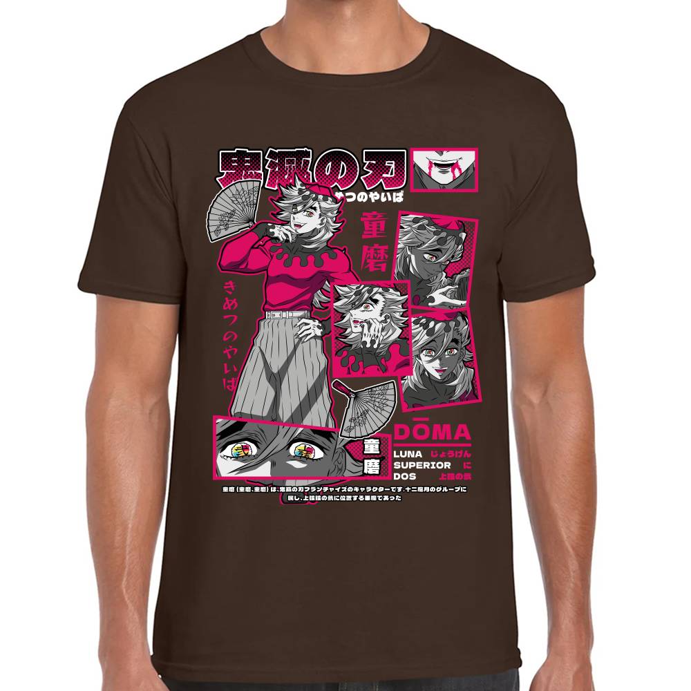 Playera Doma Luna Superior 2 Demon Slayer Algodón Premium #0003516