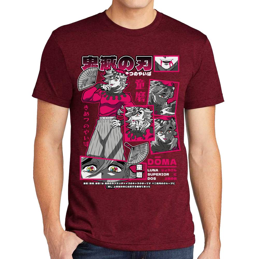 Playera Doma Luna Superior 2 Demon Slayer Algodón Premium #0003516