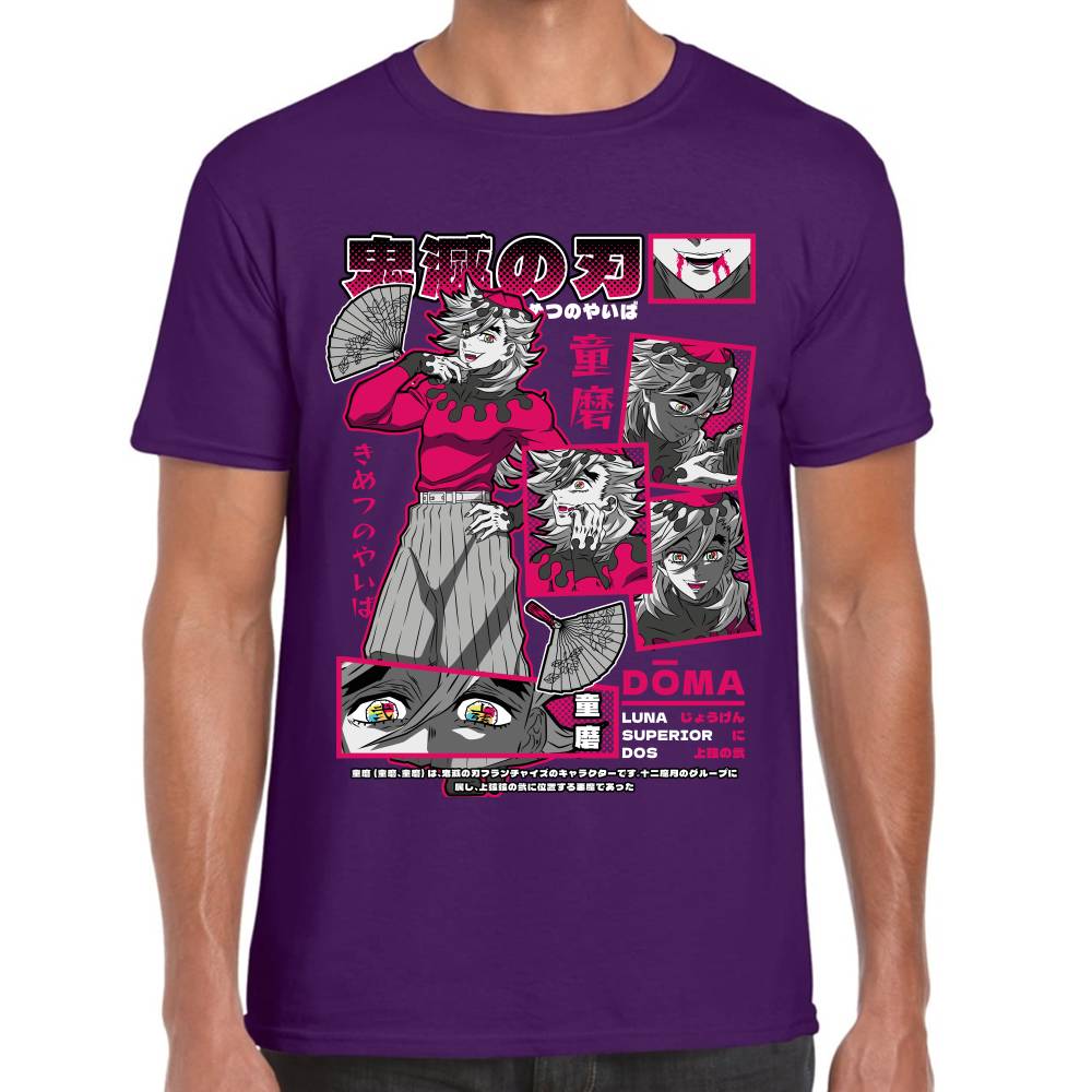 Playera Doma Luna Superior 2 Demon Slayer Algodón Premium #0003516