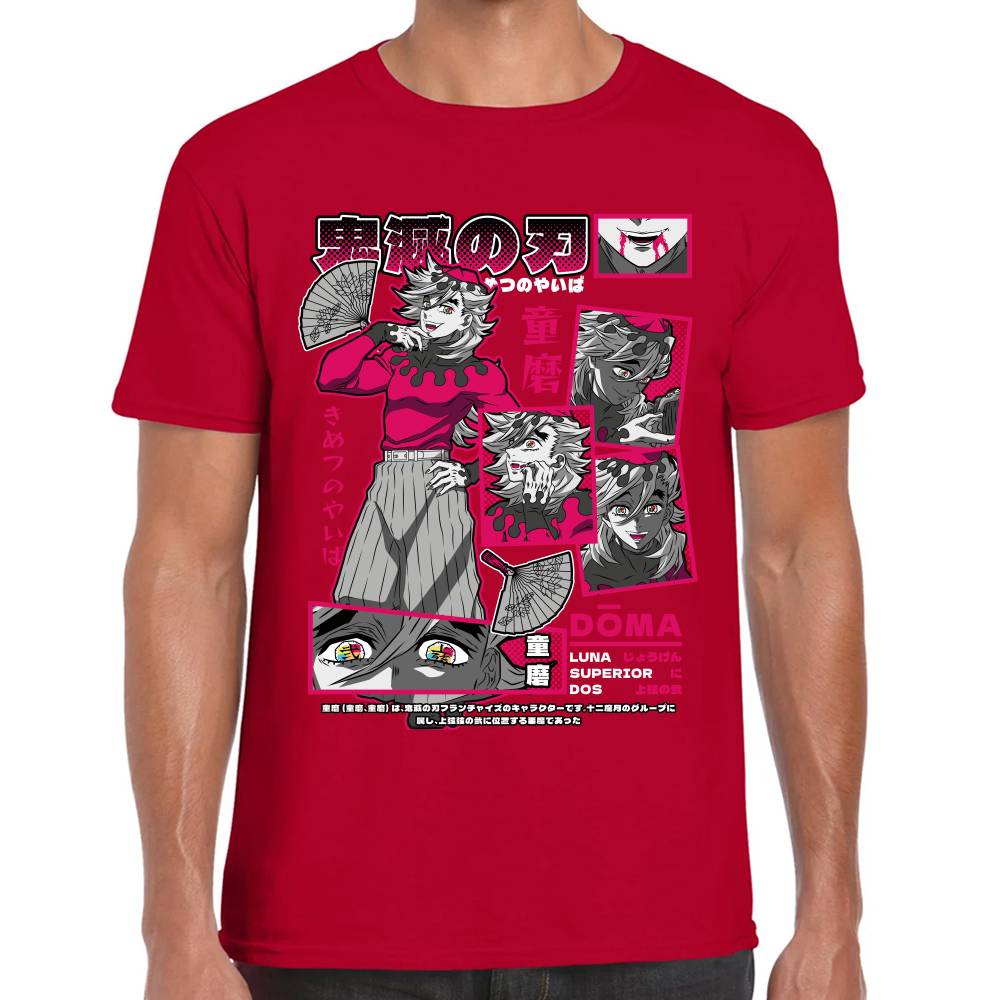 Playera Doma Luna Superior 2 Demon Slayer Algodón Premium #0003516