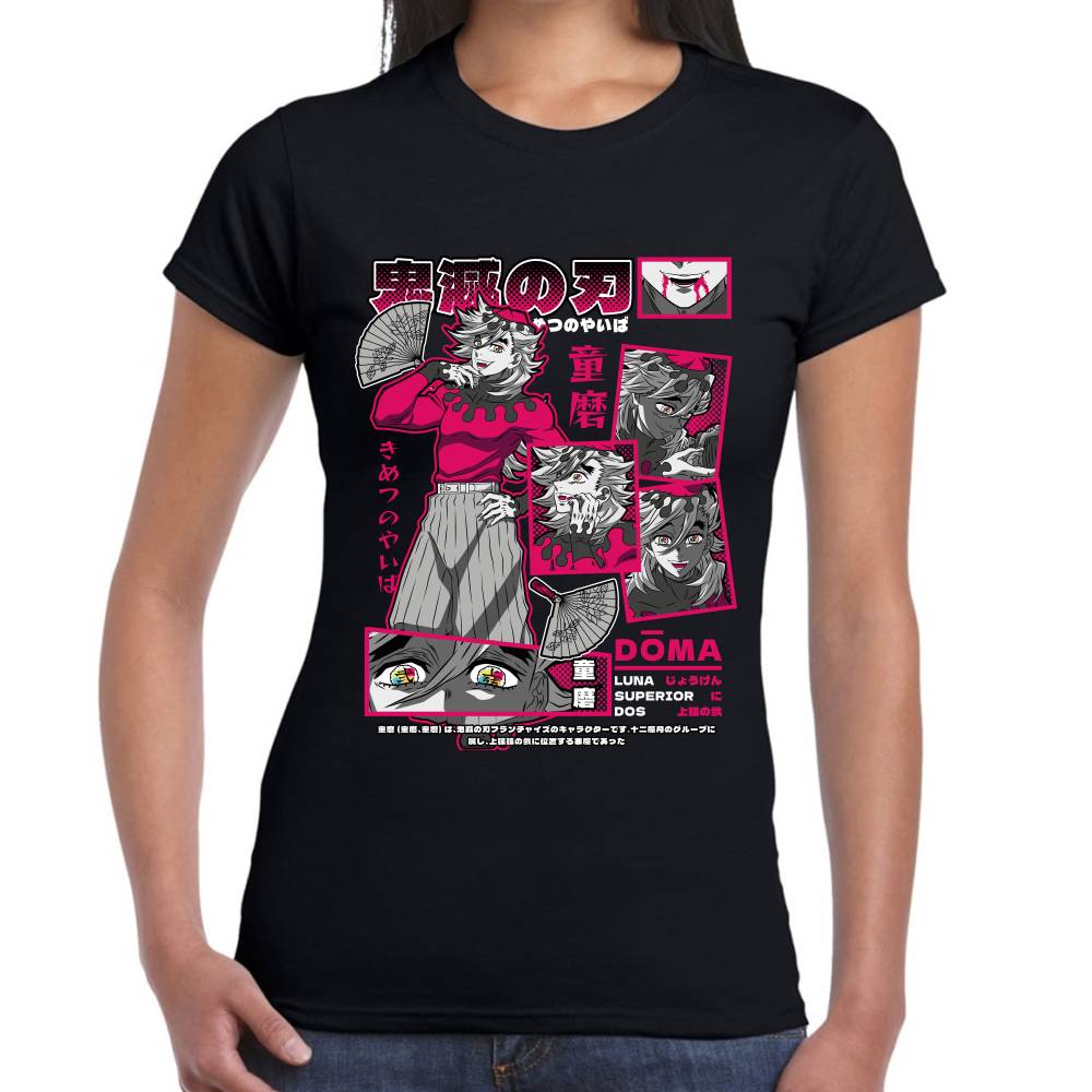 Playera Doma Luna Superior 2 Demon Slayer Algodón Premium #0003516 Imagen secundaria del producto