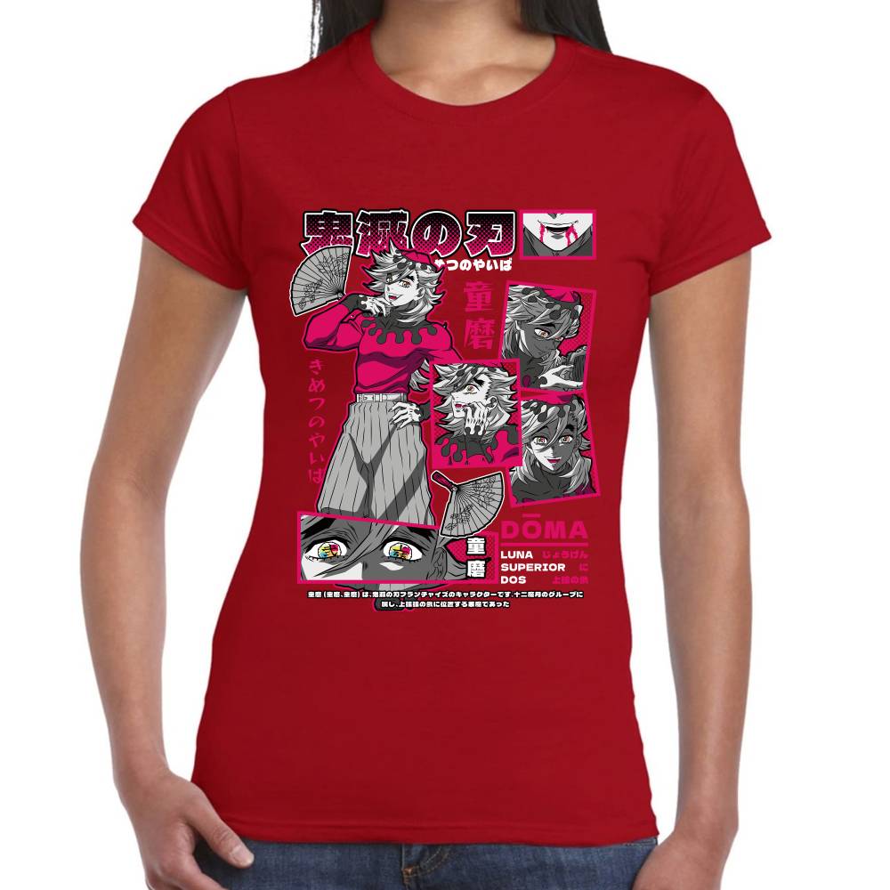 Playera Doma Luna Superior 2 Demon Slayer Algodón Premium #0003516