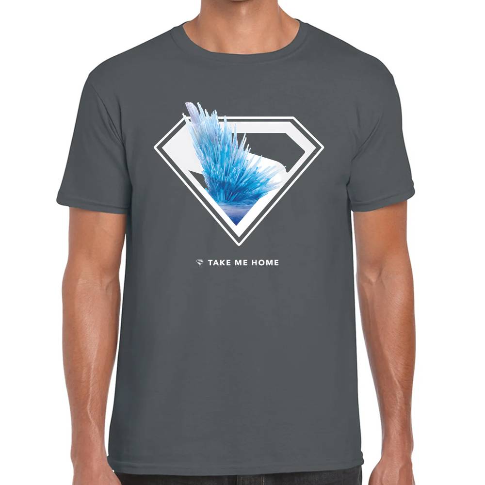 Playera Superman Fortaleza de la Soledad DC Algodón Premium #0003523