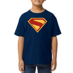 Playera de Niño Superman Logo Traje DC Algodón Premium #0003524