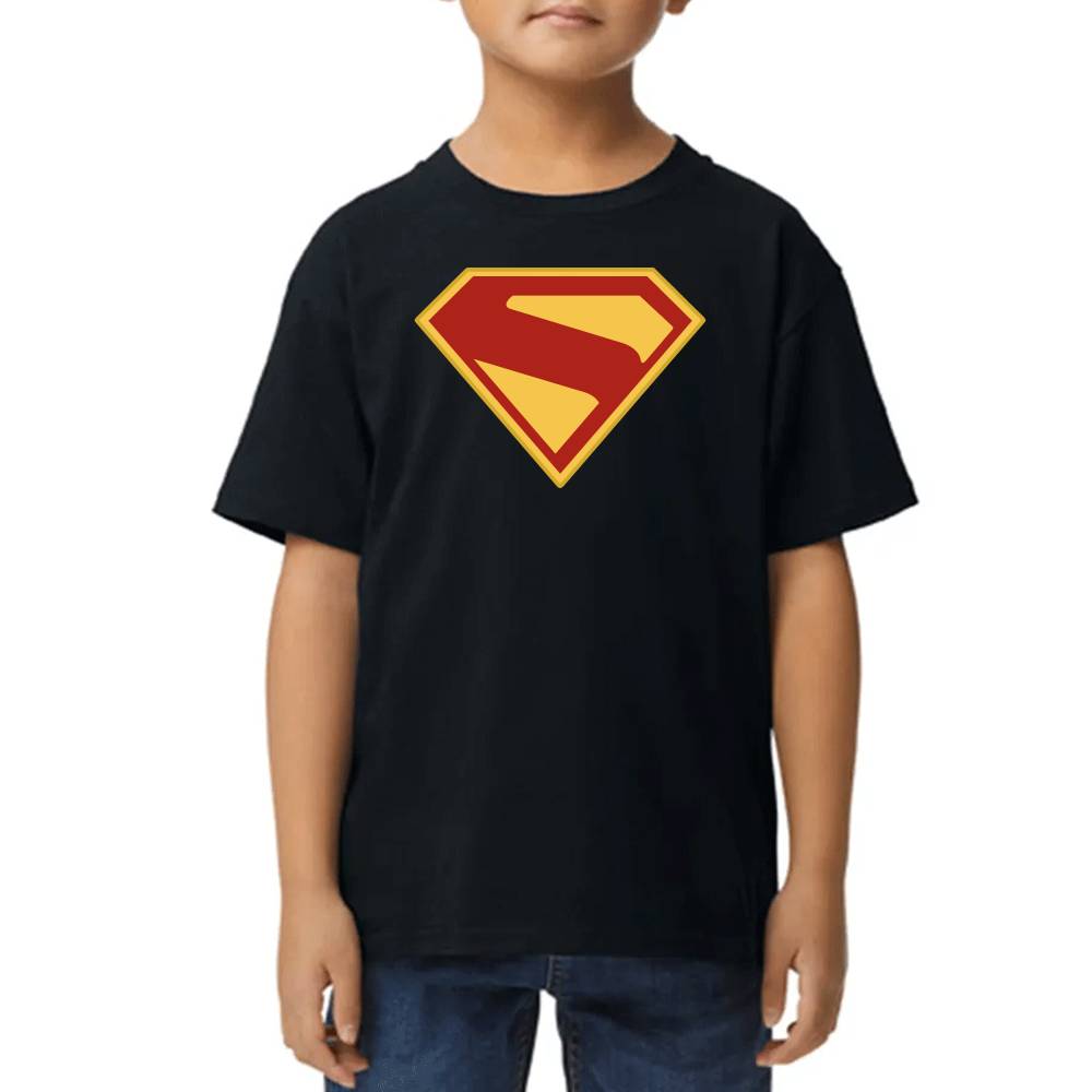 Playera de Niño Superman Logo Traje DC Algodón Premium #0003524