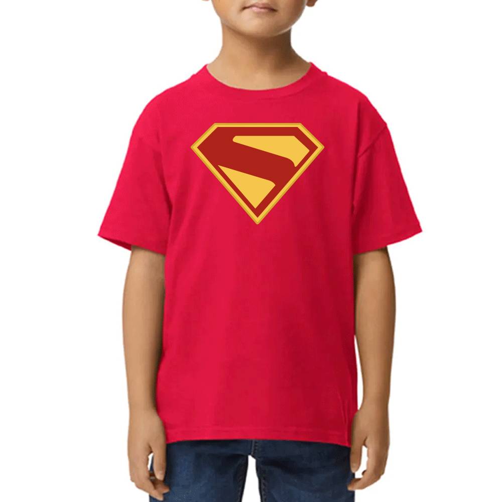 Playera de Niño Superman Logo Traje DC Algodón Premium #0003524