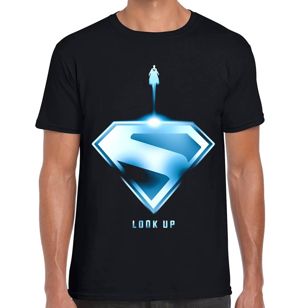 Playera Superman Look Up DC Algodón Premium #0003525