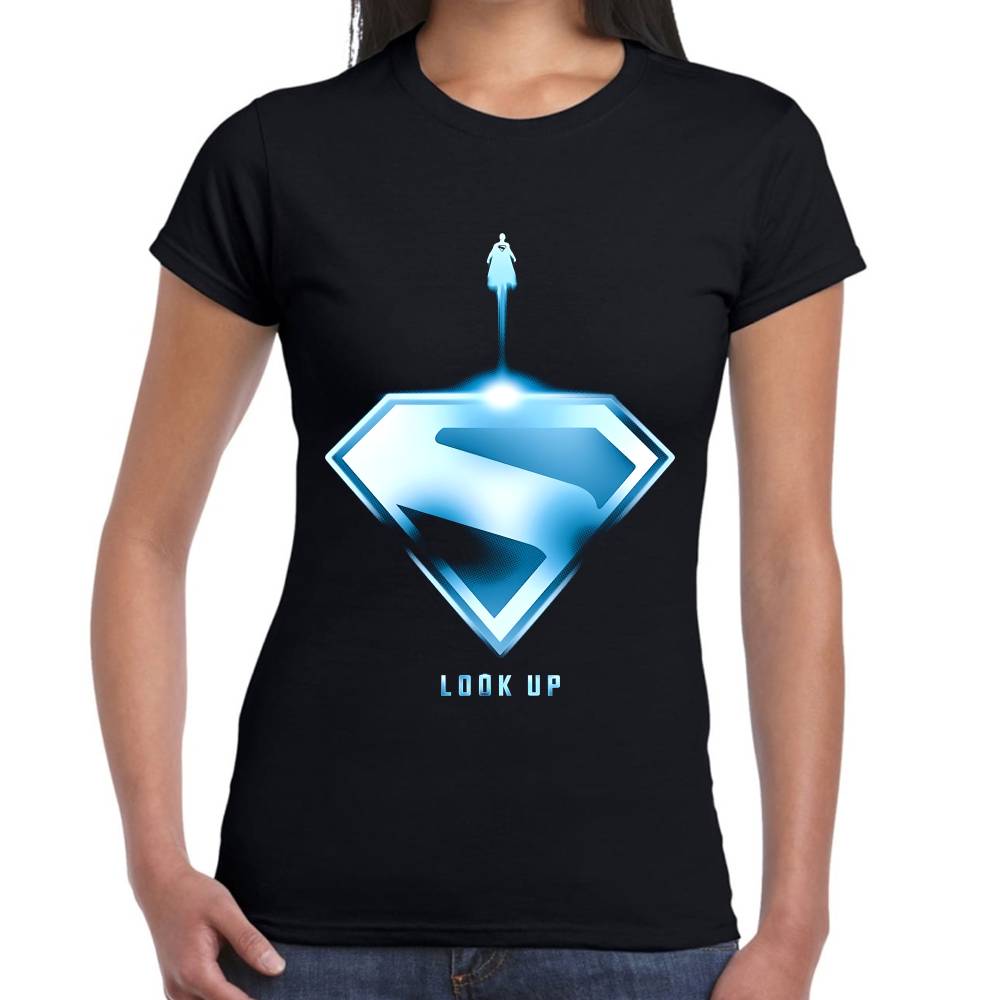 Playera Superman Look Up DC Algodón Premium #0003525 Imagen secundaria del producto