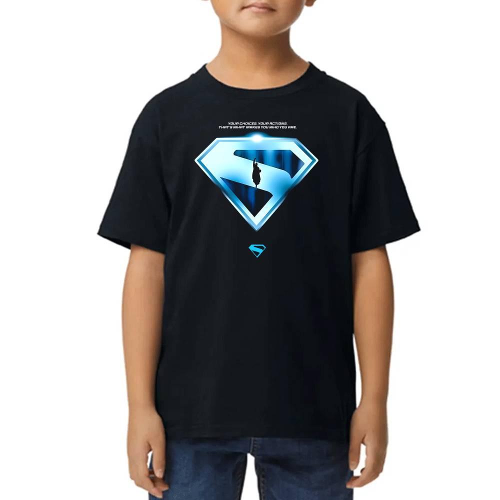 Playera de Niño Superman Your Choices Your Actions DC Algodón Premium #0003526 Imagen principal del producto
